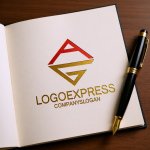 画像6: AGの連結する幾何学ロゴ (6)