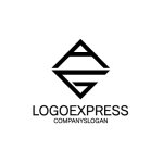 画像3: AGの連結する幾何学ロゴ (3)