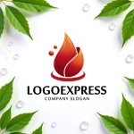 画像9: 炎とエネルギーのダイナミックロゴ (9)