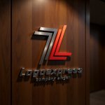 画像5: 「LL」のスピードラインとグラデーションロゴ (5)