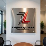 画像7: 「LL」のスピードラインとグラデーションロゴ (7)