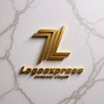 画像13: 「LL」のスピードラインとグラデーションロゴ (13)