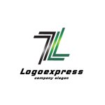 画像3: 「LL」のスピードラインとグラデーションロゴ (3)