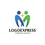 画像1: 人々の繋がりと輝きを表すM字ロゴ (1)