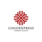 画像3: 幾何学的なつながりと繁栄のVロゴ (3)