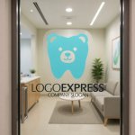 画像6: クマの歯の可愛いロゴ (6)