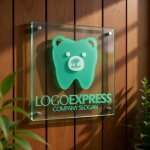 画像11: クマの歯の可愛いロゴ (11)