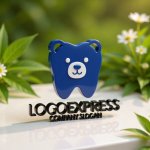 画像12: クマの歯の可愛いロゴ (12)