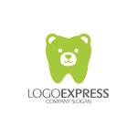 画像3: クマの歯の可愛いロゴ (3)