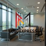 画像9: M字のダイナミックグラデーションロゴ (9)