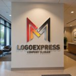 画像10: M字のダイナミックグラデーションロゴ (10)