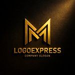 画像12: M字のダイナミックグラデーションロゴ (12)