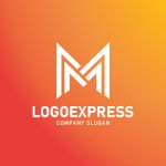 画像4: M字のダイナミックグラデーションロゴ (4)