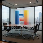 画像11: H字のラインとグラデーションのテクノロジーロゴ (11)