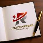 画像6: ダイナミックなR字型のロゴ (6)