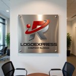 画像7: ダイナミックなR字型のロゴ (7)