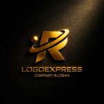 画像12: ダイナミックなR字型のロゴ (12)