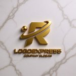 画像13: ダイナミックなR字型のロゴ (13)