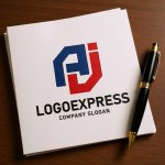 画像6: AJの連結する幾何学ロゴ (6)