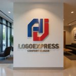 画像10: AJの連結する幾何学ロゴ (10)