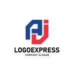 画像1: AJの連結する幾何学ロゴ (1)