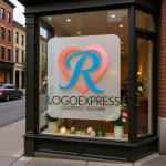 画像7: ハートと筆記体Rの優雅なロゴ (7)