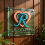 画像11: ハートと筆記体Rの優雅なロゴ (11)