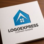 画像14: A字の屋根と家が融合した信頼のロゴ (14)