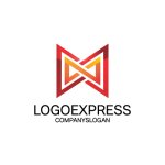 画像1: M字と無限の繋がりを表現したダイナミックロゴ (1)