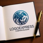 画像6: 不死鳥と雷鳴のダイナミックロゴ (6)