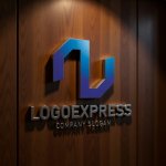 画像5: N字の立体的なモダンロゴ (5)