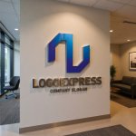 画像10: N字の立体的なモダンロゴ (10)