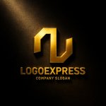 画像12: N字の立体的なモダンロゴ (12)