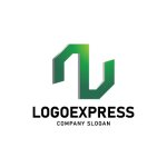 画像3: N字の立体的なモダンロゴ (3)