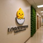 画像15: 卵から生まれたヒヨコのかわいいロゴ (15)