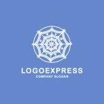 画像4: ハートと星が輝くパステルカラーのクモの巣ロゴ (4)