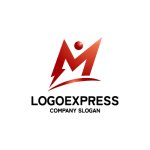 画像3: M字と稲妻のダイナミックロゴ (3)