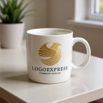 画像16: 鷲と光芒の力強く優雅なロゴ (16)