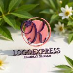 画像12: Kと花飾りの優美な筆記体ロゴ (12)