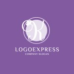 画像4: Kと花飾りの優美な筆記体ロゴ (4)