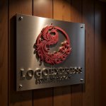 画像5: 優美な不死鳥の伝統と再生ロゴ (5)