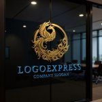 画像15: 優美な不死鳥の伝統と再生ロゴ (15)