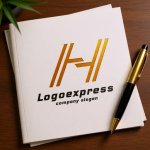 画像6: H字のスピードラインとダイナミックロゴ (6)