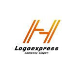 画像1: H字のスピードラインとダイナミックロゴ (1)