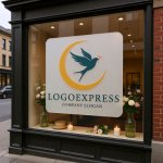 画像7: ツバメと三日月の希望ロゴ (7)