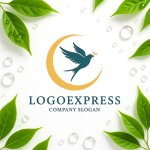 画像9: ツバメと三日月の希望ロゴ (9)