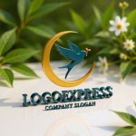 画像12: ツバメと三日月の希望ロゴ (12)