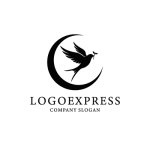 画像3: ツバメと三日月の希望ロゴ (3)