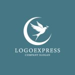 画像4: ツバメと三日月の希望ロゴ (4)