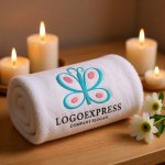 画像5: パステルカラーの可愛い蝶のロゴ (5)